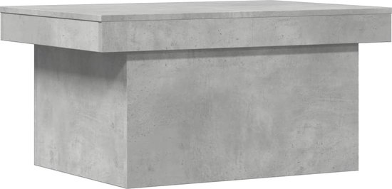 vidaXL - Salontafel - 100x55x40 - cm - bewerkt - hout - betongrijs