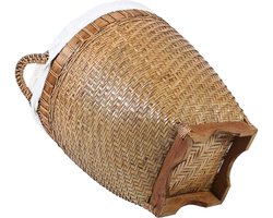 Rotan wasmand Lea met handvat