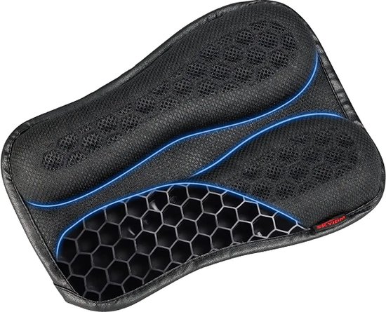 Motorfiets zitkussen, Auzkong motorkussen, polyurethaan luchtkussen comfortkussen compatibel met Yamaha HONDA Harley Kawasaki SUZUKI Aprilia 29,2 x 22,9 cm