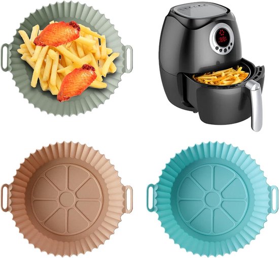Siliconen vorm Heteluchtfriteuse, accessoires, 8 stuks