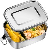 Stainless Steel Lunch Box with Compartments Leakproof and BPA Free for School Children and Adults - 800 ml