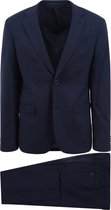 Suitable - Strato Toulon Kostuum Wol Donkerblauw - Heren - Maat 98 - Slim-fit