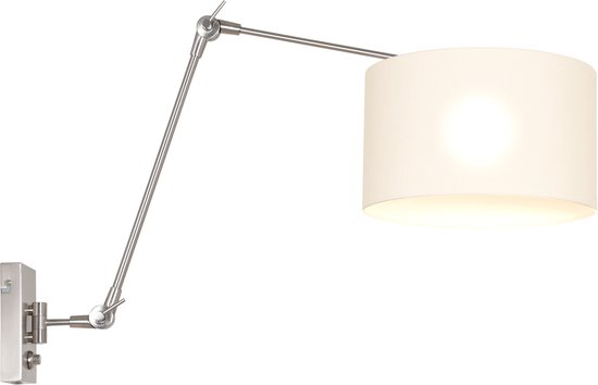 Steinhauer wandlamp Prestige chic - staal - - 8108ST