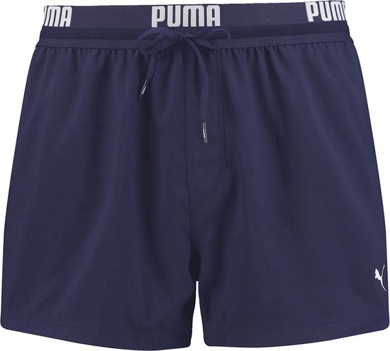 PUMA Swim Logo Short Heren Zwembroek - navy - Maat M
