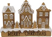 Clayre & Eef Gingerbread house 13x4x10 cm Bruin Polyresin