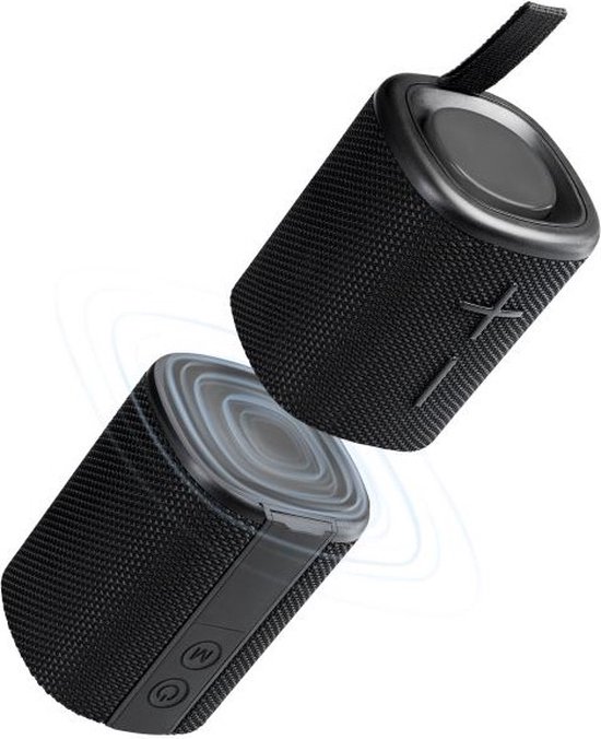 Bluetooth speaker 2-in-1 draadloos TWS zwart, Mobilize draagbare luidspreker met bluetooth connectiviteit