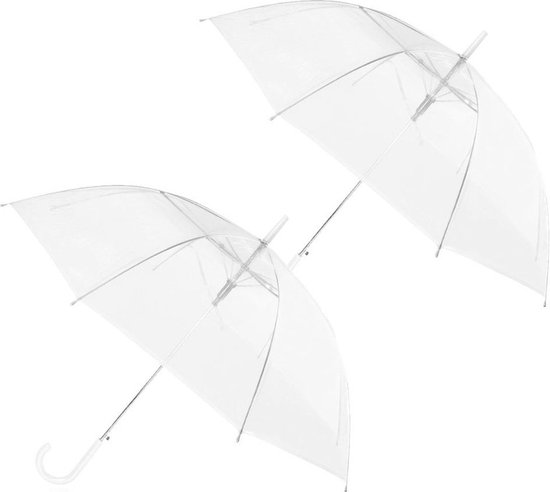 Foto: Doorzichtige windproof paraplu 112 cm