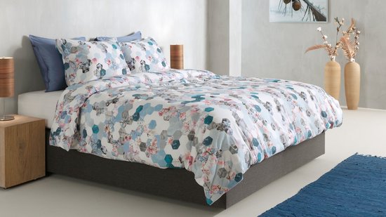 Zohome Vanessa Dekbedovertrek - Eenpersoons - Flanel - 140x200-220cm - Multi van Zohome — afbeelding 3