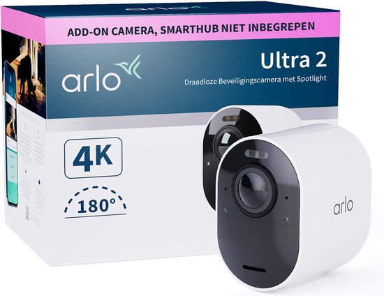 Arlo Draadloze HD Videodeurbel & 2K Floodlight Camera Met WiFi Projector Slimme Huisbeveiliging Nachtzicht Bewegingsdetectie Tweewegaudio Compatibel Alexa Wit 2853968496