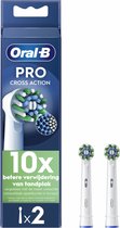 Bol.com Oral B Opzetborstels PRO Cross Action Wit - 2 stuks aanbieding