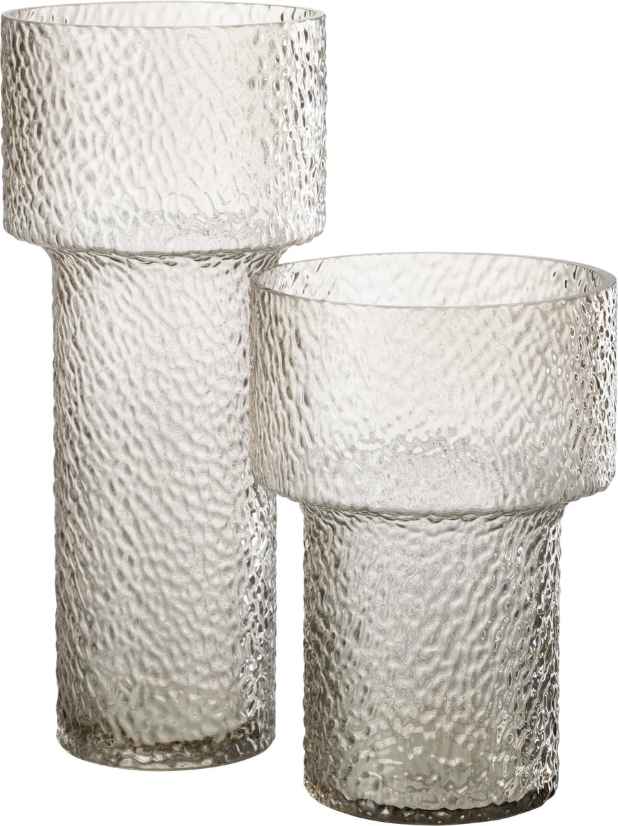 J-Line vaas Betty - glas - transparant - large - 45 cm hoog