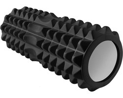 Rouleau en mousse pour massage et exercices crossfit yoga pilates - noir #1843 - Malatec