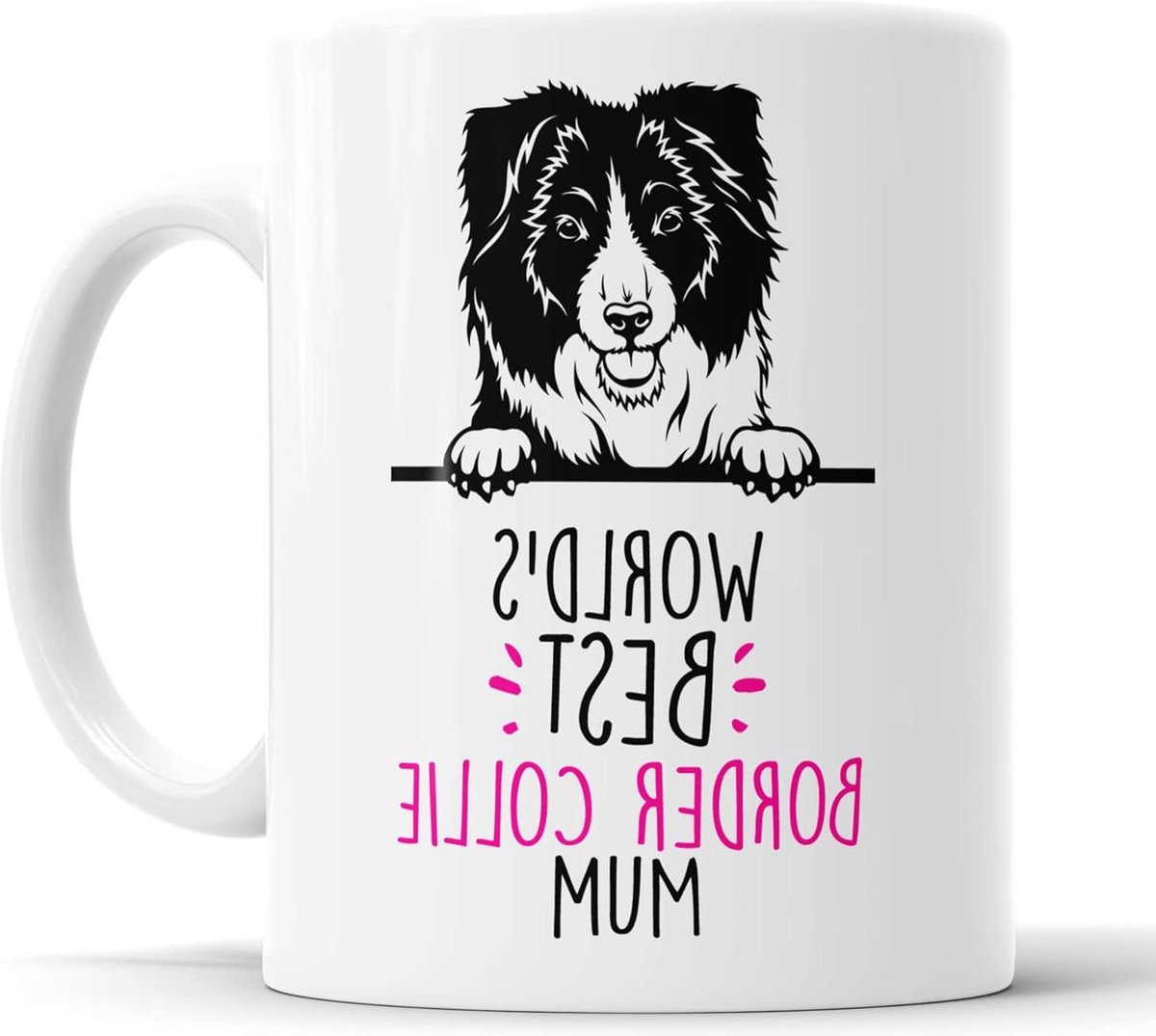 World's Best Border Collie Mum Mok - Hond Vriend Gift - Grappig Cadeau voor Verjaardag Kerstmis