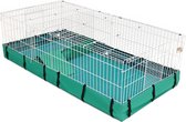 Guinea Habitat Caviakooi - 11938 x 6096 x 3556 cm - Wit en Groen - Inclusief Bovenpaneel - Model 171GHP