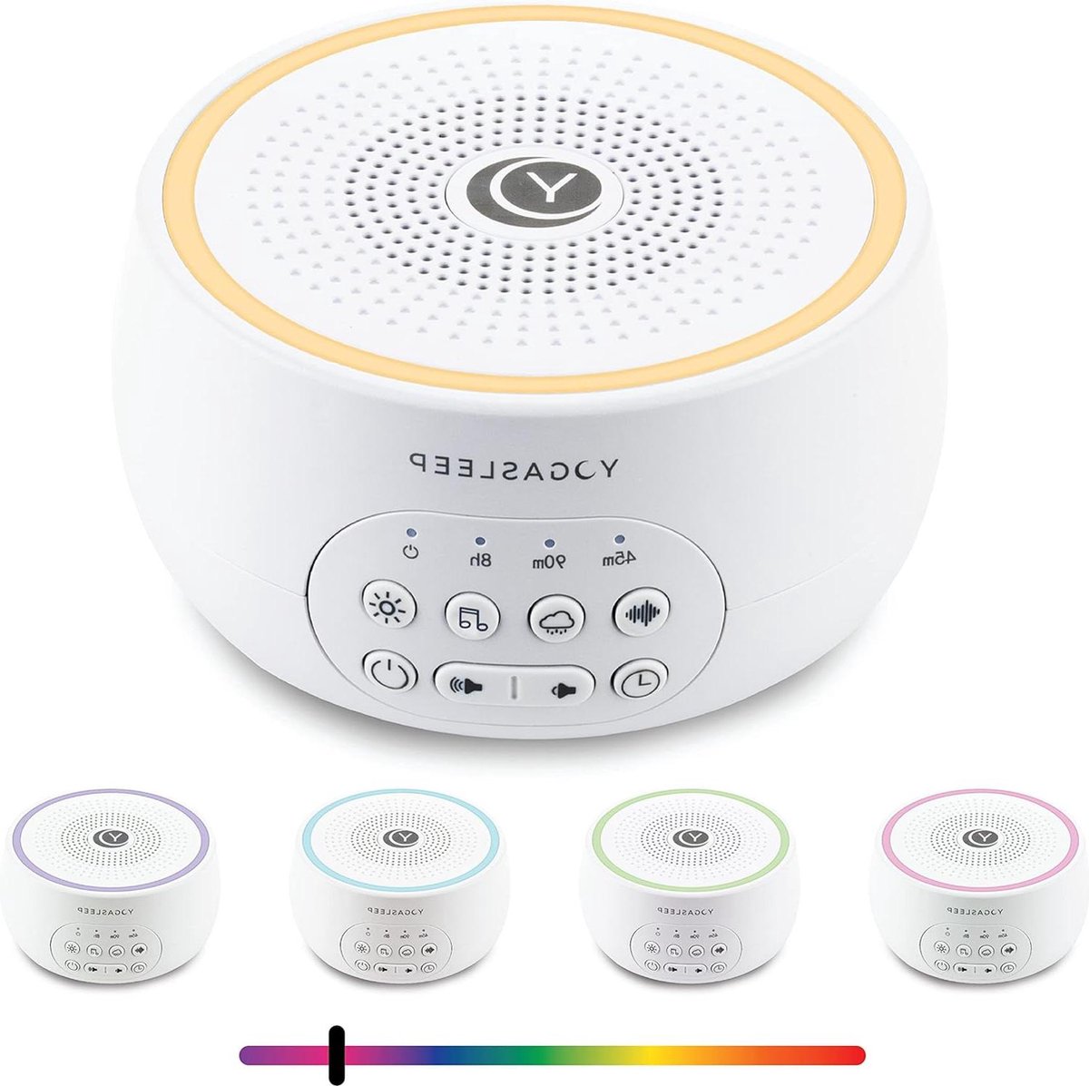 Multi geluidsmachine met nachtlampje - geluidsmachine voor reizen en ruisonderdrukking - slaaptherapie voor volwassenen en baby's
