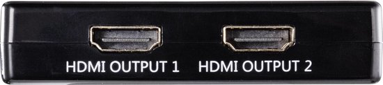 SpeaKa Professional SP-9443508 1 + 2 poorten HDMI-splitter Zwart van SpeaKa Professional — afbeelding 2