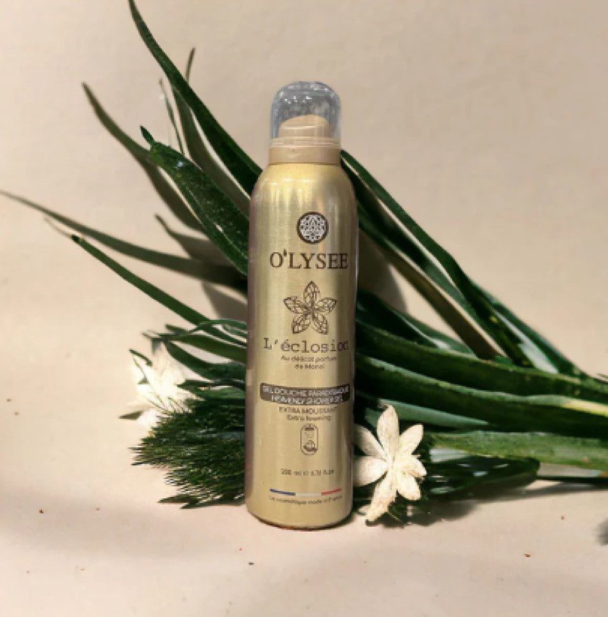 Goedkoopste Biologische doucheschuim L'Eclosion schuimende douchegel met Monoi bloem - romige - omhullende textuur 200ml