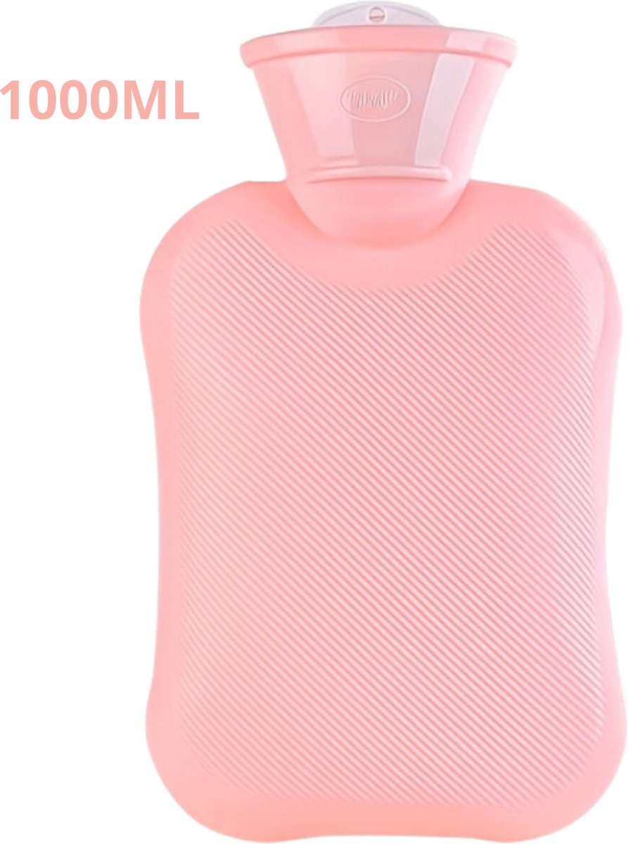 Goedkoopste Nivard Knuffel Kruik - Warmwaterkruik - Warmtekruik - Warmwaterzak - Bag - Warmtekussen - Roze - 1000ML