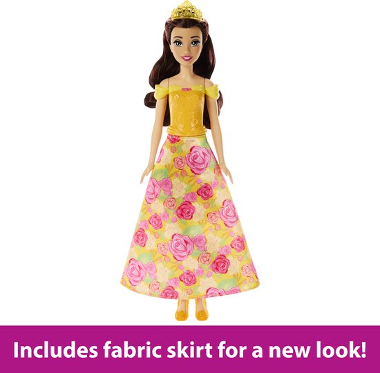 Disney Princess Disney Prinses Belle in Bloemenjurk Pop — afbeelding 2