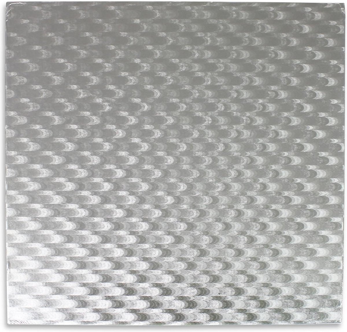Vierkant Taartbord - 17-inch - 43 cm - 11 mm dik - Zilver.