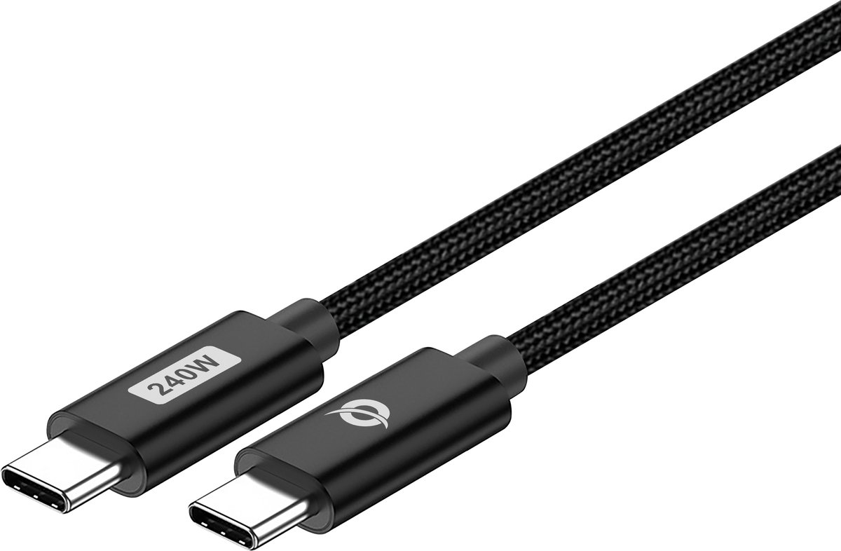 Conceptronic ETTA03B20 USB-kabel USB 2.0 2 m USB C Zwart