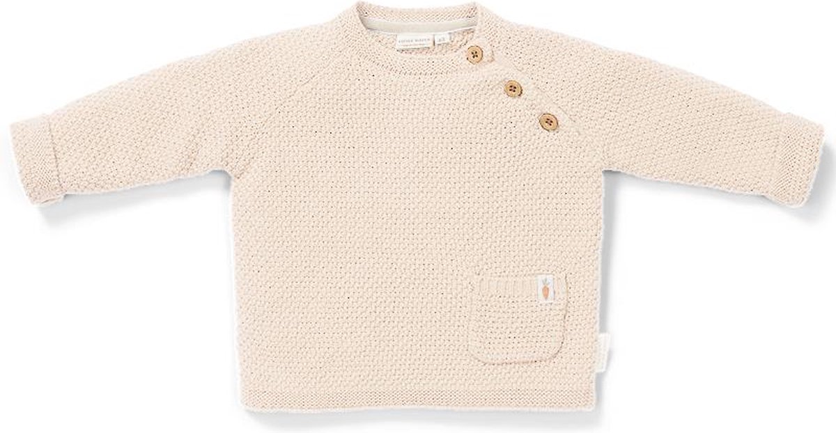 Little Dutch Trui - Maat 62 - Sweater Jongens & Meisjes - Sand, Beige - Newborn Naturals