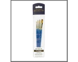 Cotman Watercolor Brush of Synthethic Hair with Excellent Resilience, Paint Release, and Extreme Accuracy - Set of 4 Brushes by Winsor & Newton