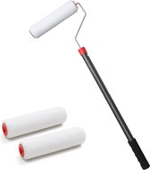 Verfroller met Telescoopstang, Muurroller, Aluminiumlegering Telescoopstang (3 x Verfrollers Verfroller met Telescoopstang, Muurroller, Aluminiumlegering Telescoopstang (3 x Verfrollers