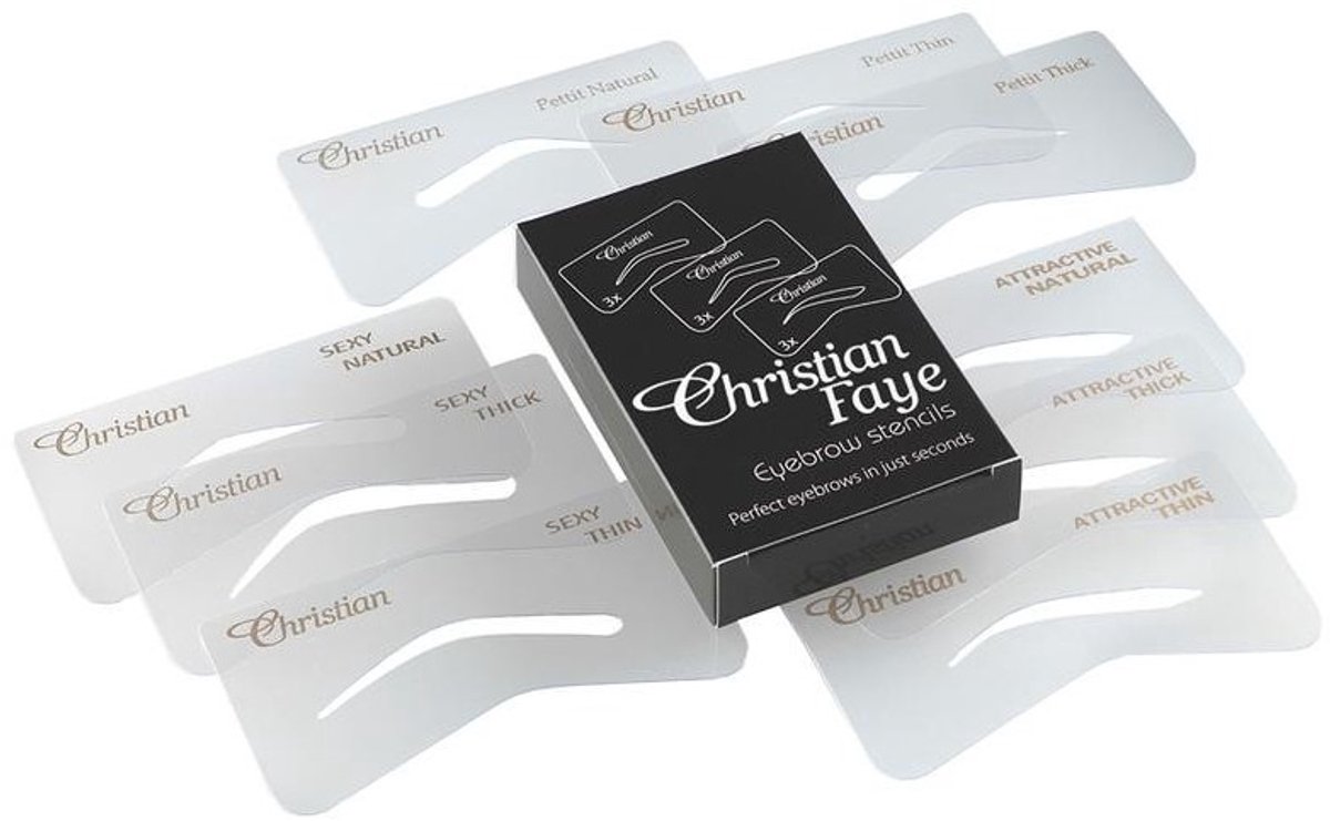 Christian Faye Eyebrow stencil set SPA 1 Set