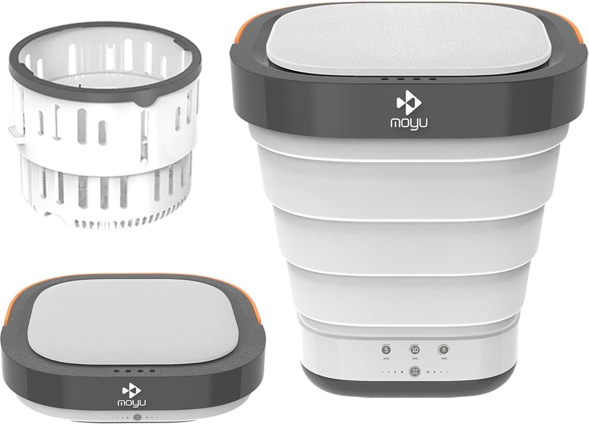 Kleine Draagbare Wasmachine voor Camping - Opvouwbaar en Elektrisch - Perfect voor Appartementen