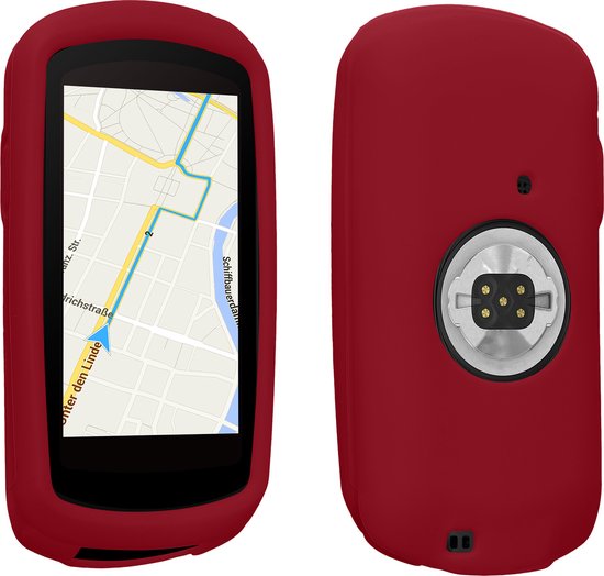 kwmobile fietscomputer gps hoes geschikt voor Garmin Edge 1040 / 1040 Solar hoesje - Beschermhoes voor fietsnavigatie - Siliconen cover