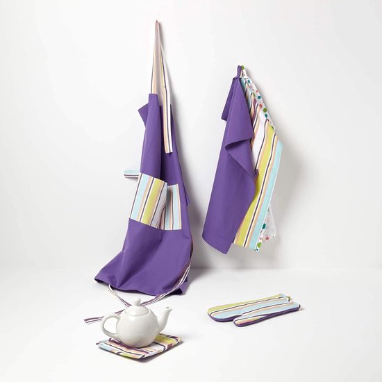 Homescapes dessous de pot manique uni violet