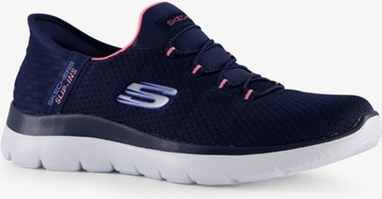 Skechers Slip ins Summits dames sneakers blauw Maat 39 Extra comfort Memory Foam bol