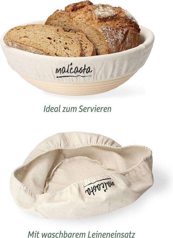 MQFORU Set van 30 ronde en ovale siliconen gistingsmanden - 25 cm - 730 ml - Met borstel, schraper en linnen hoes - Voor de gisting van deeg MQFORU Set van 30 ronde en ovale siliconen gistingsmanden - 25 cm - 730 ml - Met borstel, schraper en linnen hoes - Voor de gisting van deeg