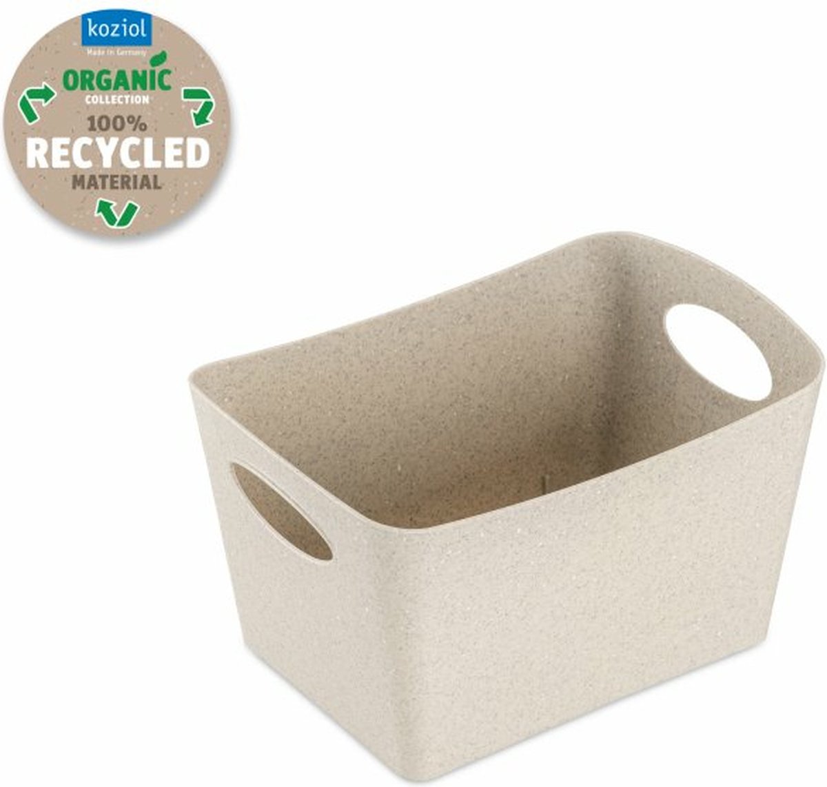 Koziol Recycled - Boxxx S Opbergbox 1 liter - Kunststof - Beige