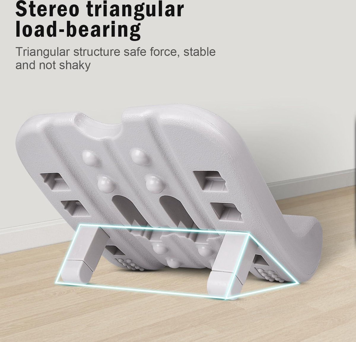 Planche D'Inclinaison Réglable Pour Étirement Mollets - 5 Angles (15° à 35°) - Bois Avec Surface Antidérapante - Physiothérapie, Fitness - 12