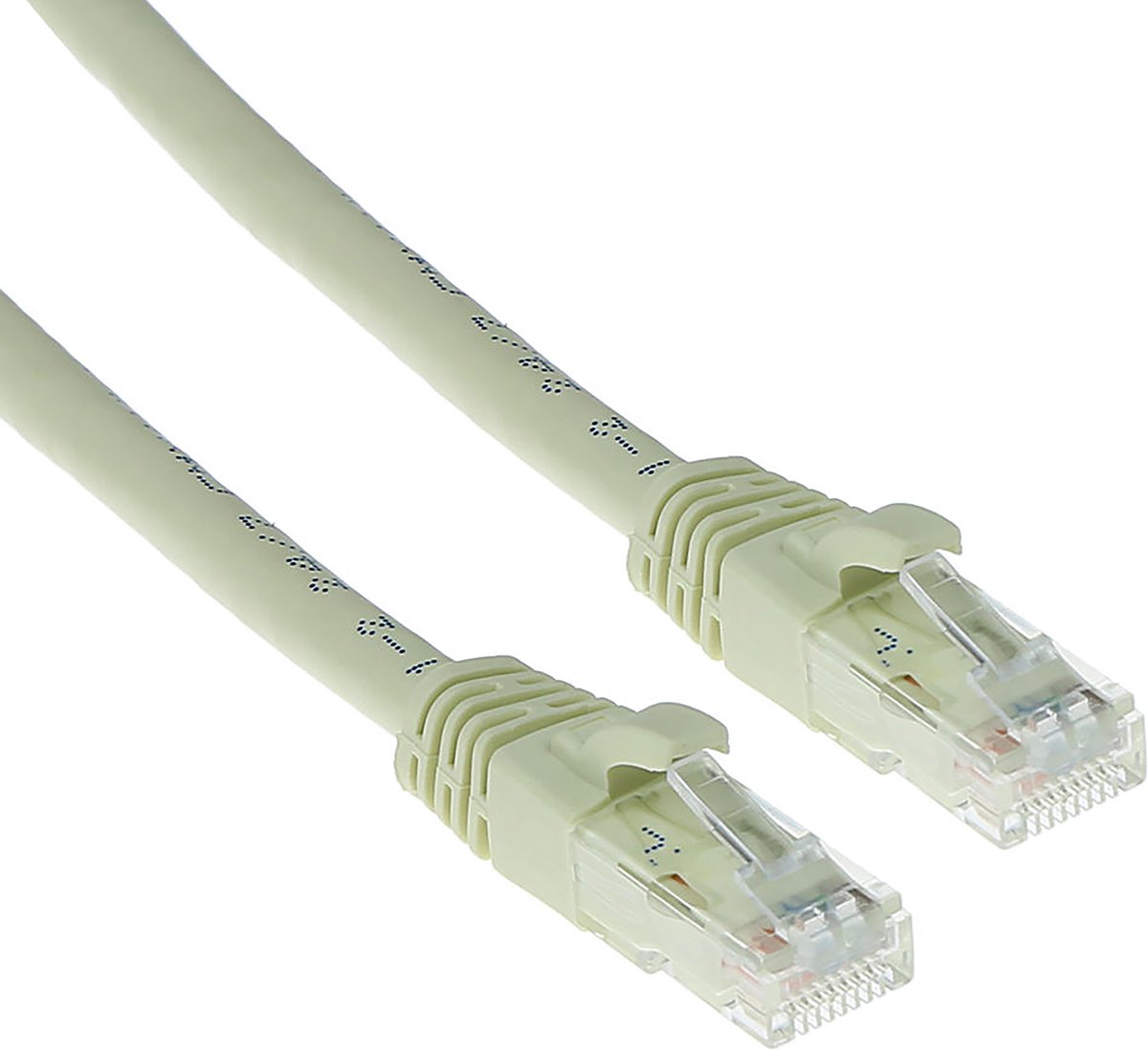 ACT IB3220 U/UTP CAT6A Patchkabel | Snagless | RJ45 Connectoren | Ivoor | 20 meter