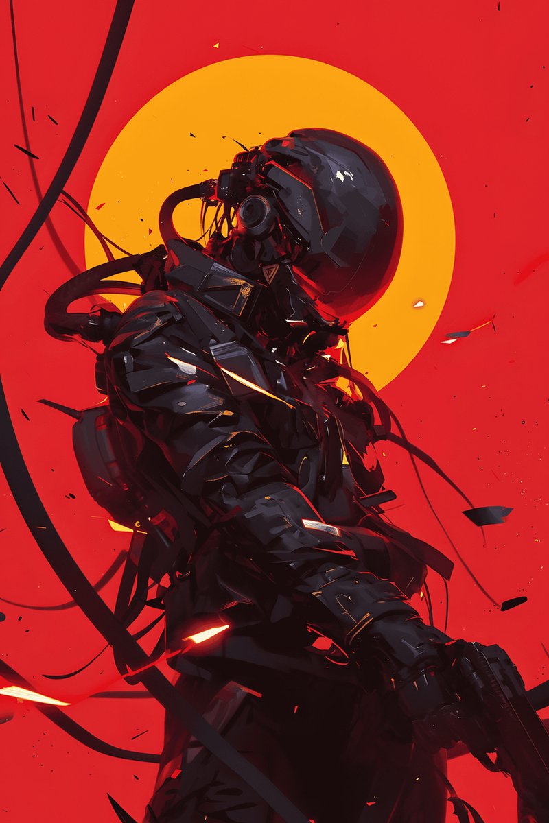 Toekomstige Poster - Huurmoordenaar - Sciencefiction - Actie - Stijlvolle - posters - form