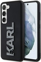Karl Lagerfeld 3D Glitter Back Case - Geschikt voor Samsung Galaxy S23 Plus (S916) - Zwart
