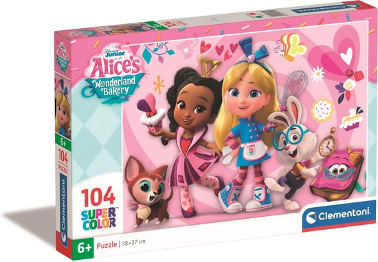 Clementoni - Kinderpuzzel - 104 Stukjes - Alice Bakery Disney - Vanaf 6 ...