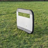 ProPlus Windscherm - Opblaasbaar - 160 x 140 cm - 150D Polyester - UV-beschermende coating - Oppompbaar - Windbreak - Inclusief Scheerlijnen, Haringen en Draagtas