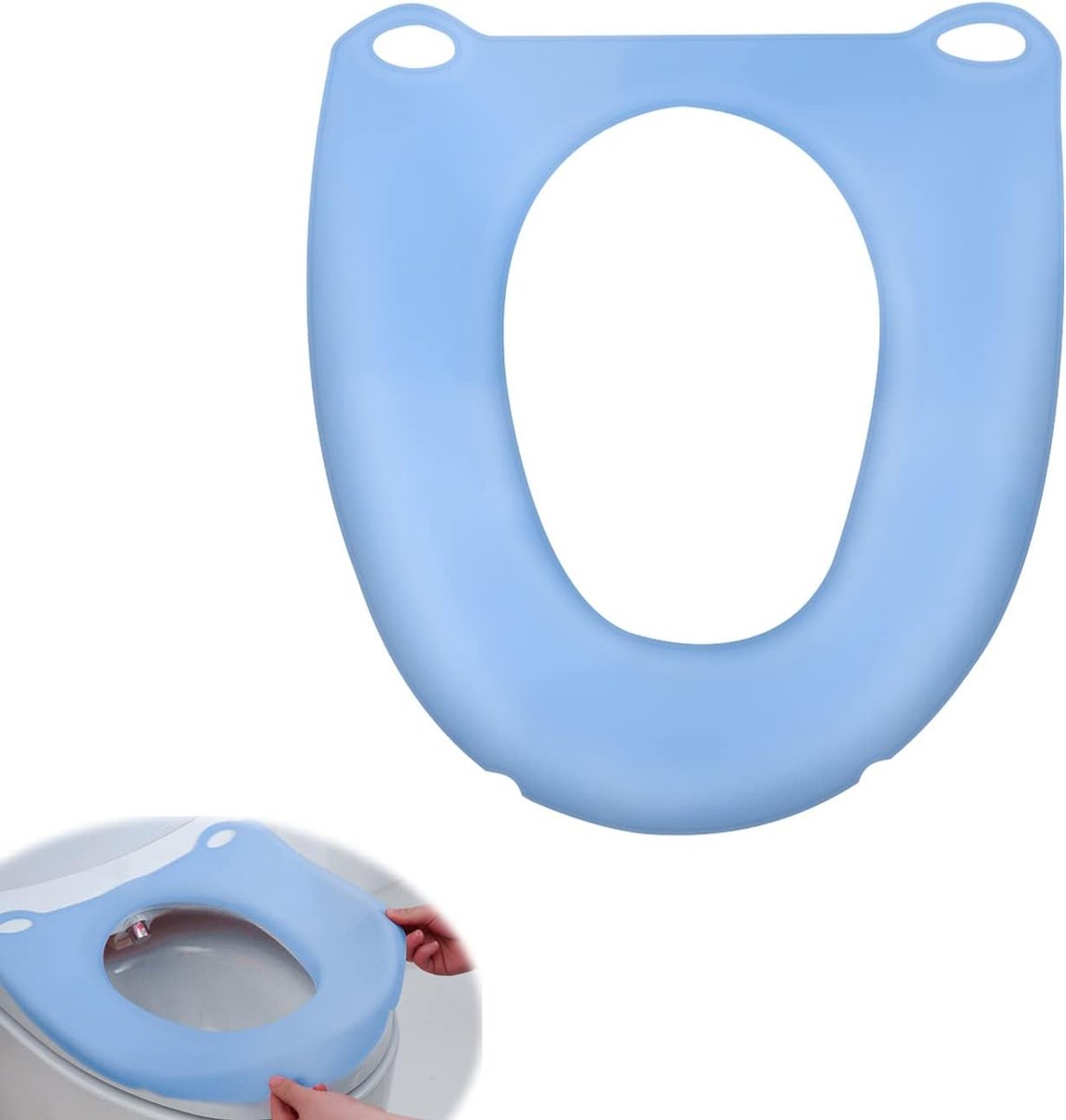 Goedkoopste Siliconen Toiletbril Draagbaar Waterdicht Volledige Bescherming Antibacterieel Geschikt voor Ouderen en Kinderen - Hygiënische WC-bril voor onderweg met anti-slip oppervlak
