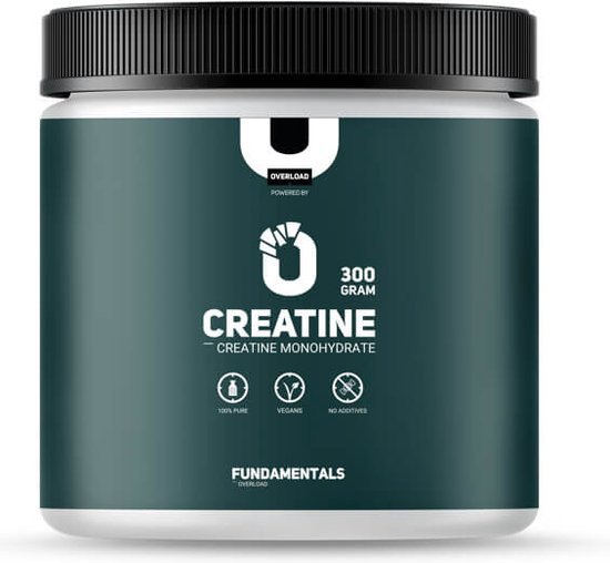Fundamentals Creatine Monohydrate - Vegan - Creapure® - Sportvoeding - 300g poeder - Voedingssupplement