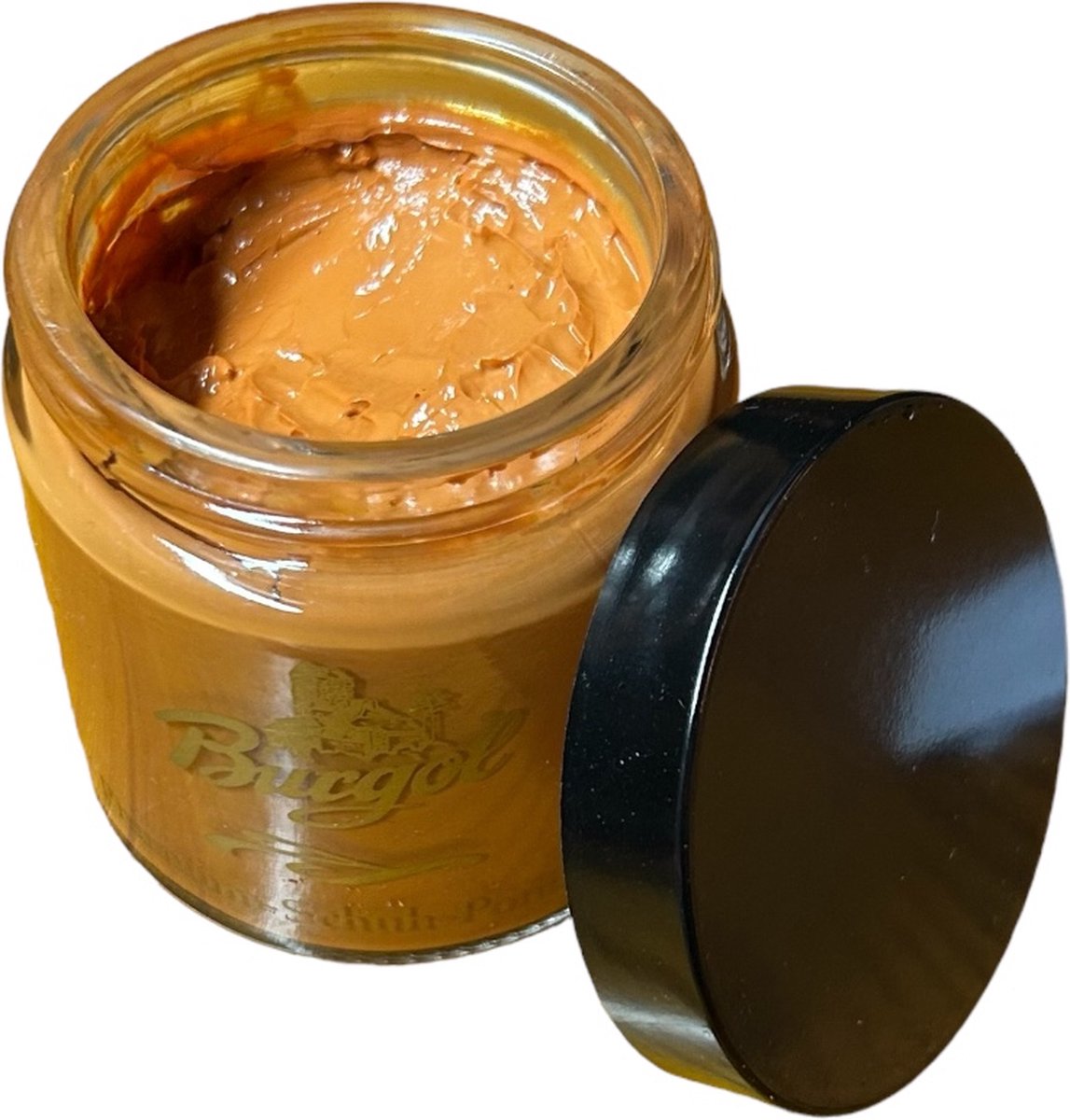 Burgol Shoe Pomade - Kleuropfrissende en verzorgende schoencrème - 100ml - (070) Lichtbruin