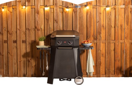 Cozze - Grill E-500 Elektrisch 2 Zones 230V 2200W - Biologisch Katoen - Zwart van Cozze — afbeelding 4