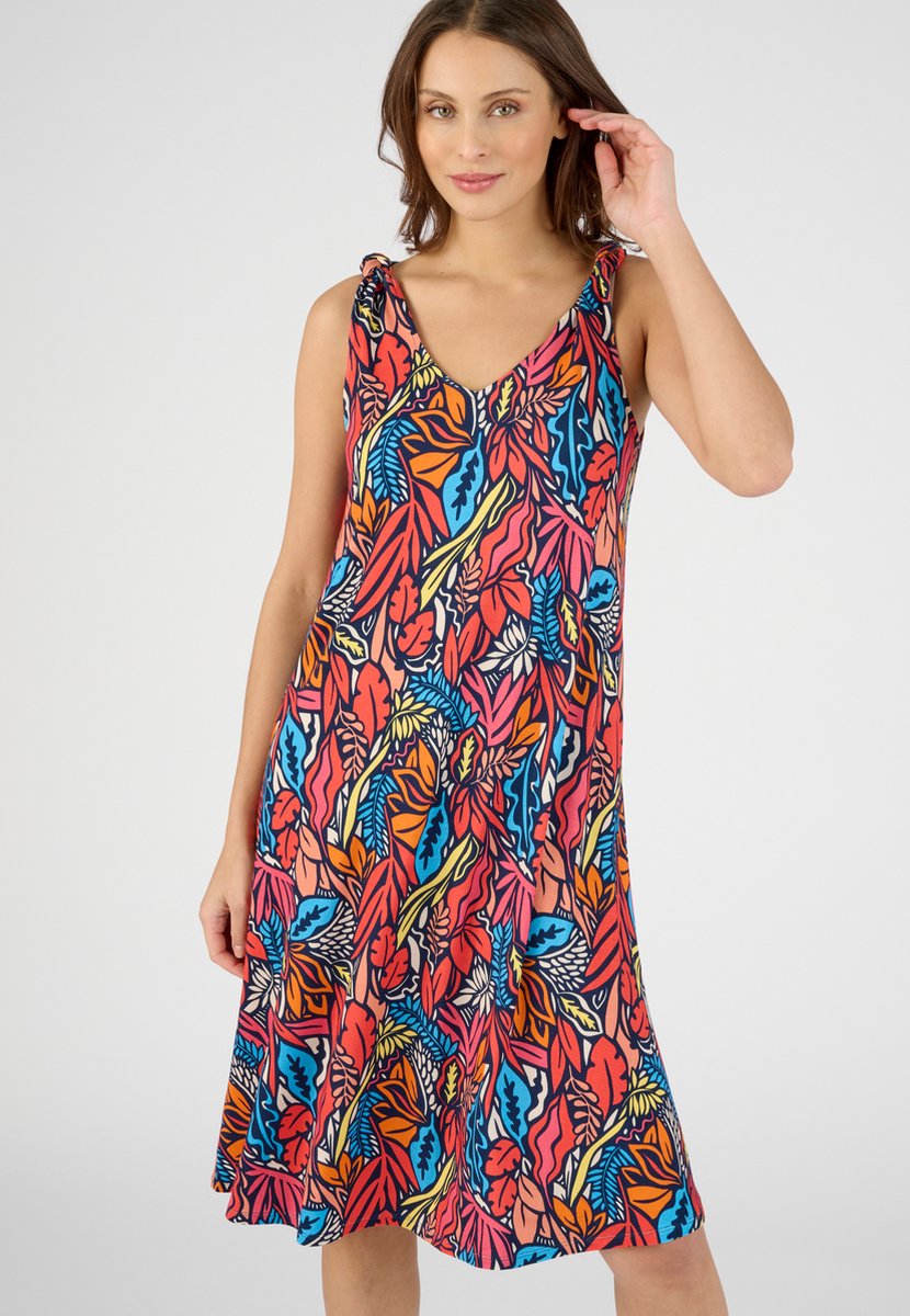 Gebreide Jurk Kleding Damart Kleedjes Pastunette Jurk Sunset Coral