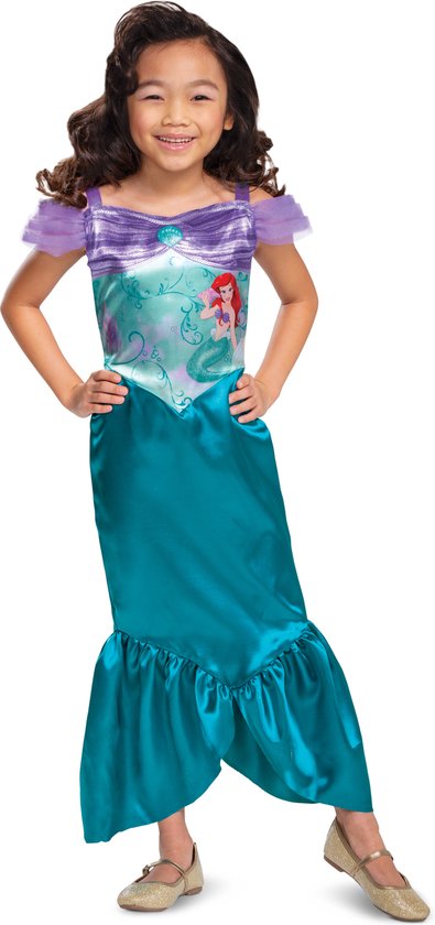 DISNEY Prinses - THE LITTLE MERMAID, Ariel Basic Plus , Maat S (5 - 6 jaar), Meisjes