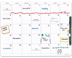 GreenStory - Planbord maand - Sticky Whiteboard - Medium - met Sticky Pen