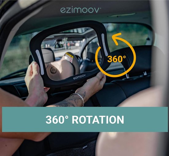 Miroir D'Observation LED USB Pour Siège Arrière Voiture Avec Télécommande - Sécurité Bébé