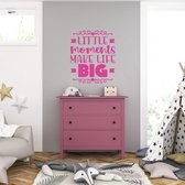 Muursticker - Little Moments Make Life Big - 58 x 68 - Roze